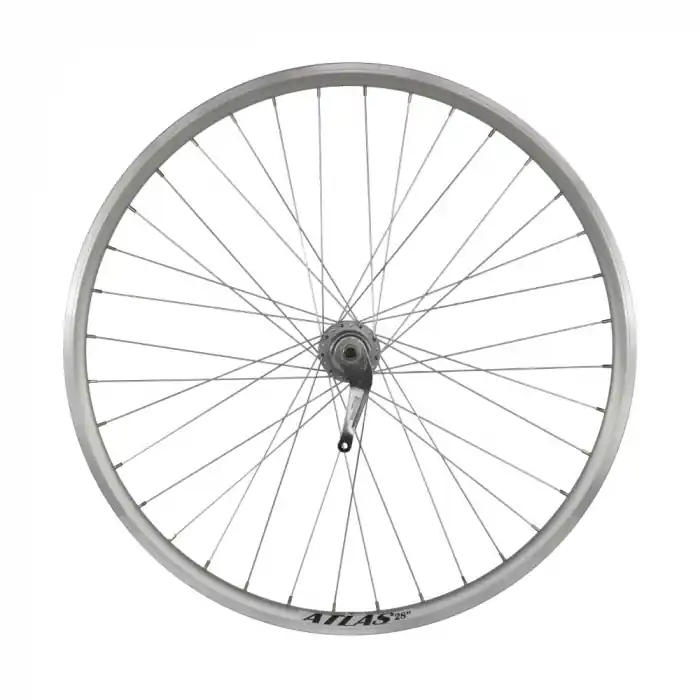 Bestseller Roata Spate 28" Cerurirm, Janta Dubla Atlas, 622X18, Butuc Shimano Nexus 3, V-Brake, 36H, Argintie