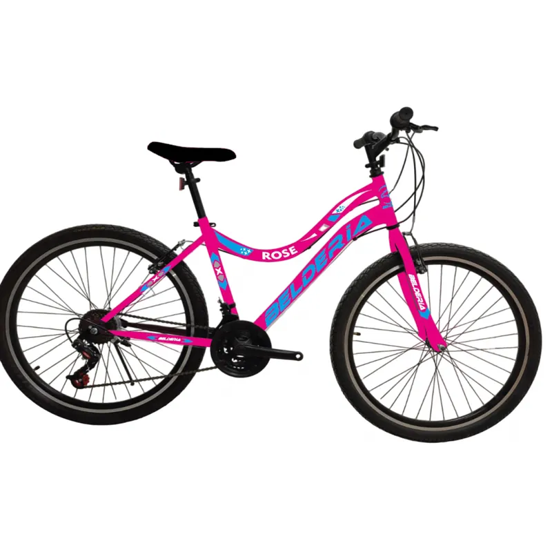 Bicicleta MTB Belderia Rose, culoare roz, roata 26", cadru din otel Reducere specială