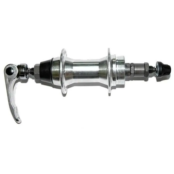 Cumpără online Butuc spate Joytech JY752, alu, 32H, pe bile, filet cas, ax QR-103, argintiu