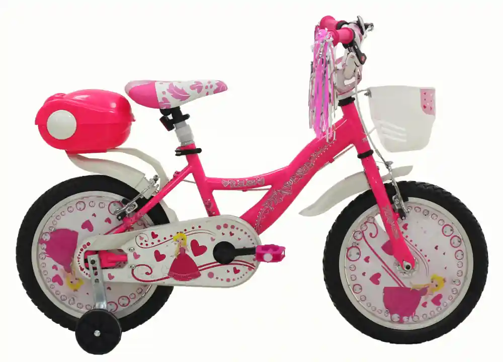 Super ofertă Bicicleta Copii Vision Princesse Culoare Roz Roata 16" otel