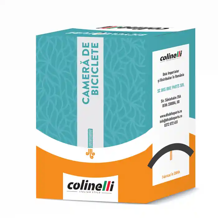 Expediere rapidă Camera Bicicleta Colinelli Av (90 grade) - 10 x 2 Inch, Negru