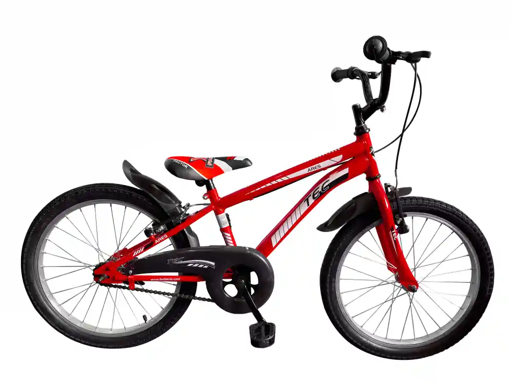 Bicicleta copii TEC Ares, culoare rosu, roata 20", din otel Cumpără acum
