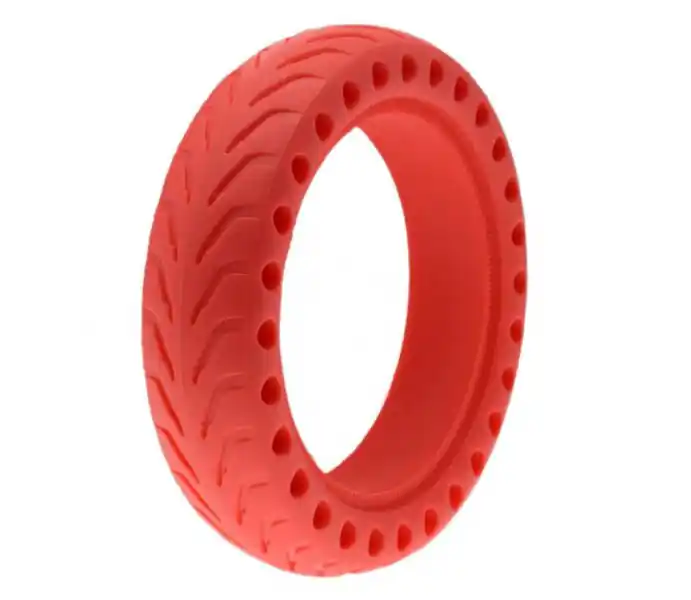 Anvelopa trotineta fara camera, 8,5 x 2 inch, culoare rosu, pentru Xiaomi M365 Cel mai vândut