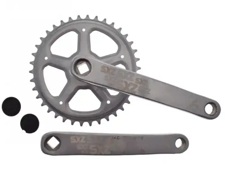 Expediere rapidă Pedalier biciclete din otel, lungime brat 170mm, 1 viteza, 38z, otel, ax patrat