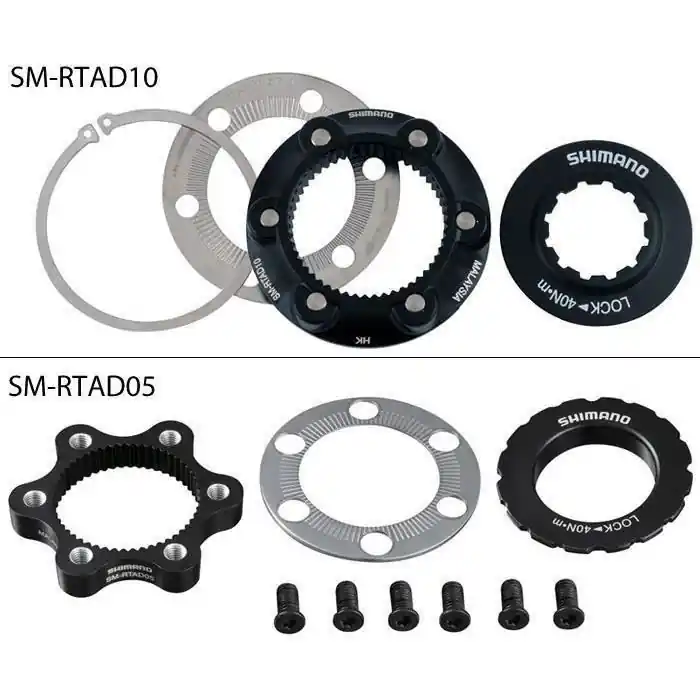 Adaptor butuc center lock+piulita fixare Shimano SM-RTAD05, ESMRTAD05 Preț promoțional