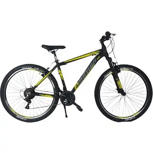 Bicicleta MTB Umit Motion, cadru 20" din aluminiu, 21 viteze, roata 27.5", culoare negru/galben Popular