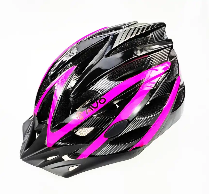 Casca biciclisti AVO-20, marime M (54-58 cm), culoare negru/roz mat Cel mai bun preț