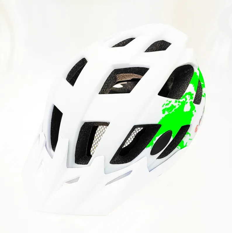 Ofertă Casca biciclisti AVO-24, marime L (58-61 cm), culoare alb/verde
