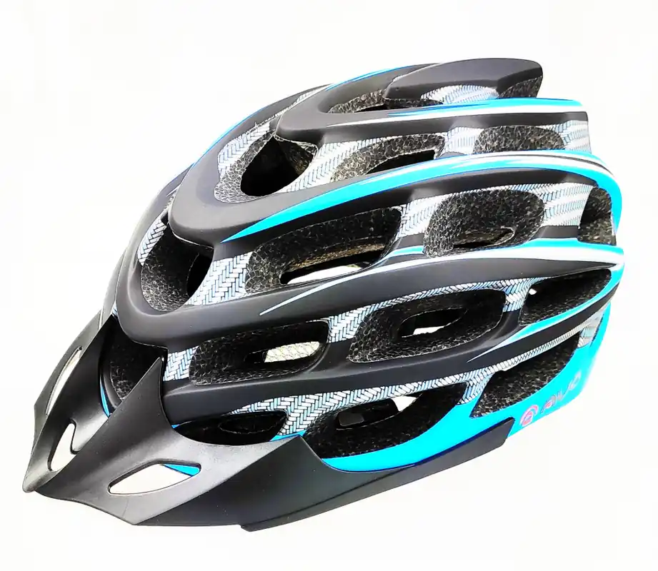 Cumpără online Casca biciclisti AVO-41, marime M (54-58 cm), culoare carbon/albastru