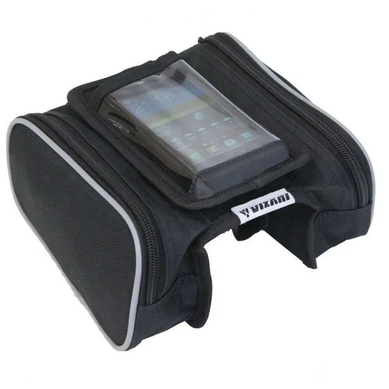 Plată securizată Geanta bicicleta pentru telefon K-076, culoare negru