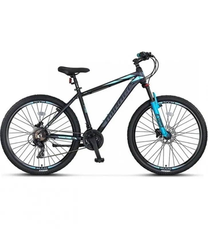 Bicicleta MTB Umit Mirage 2D, 21 viteze, culoare negru/turcoaz, roata 29", cadru din aluminiu 20", frana disc Preferatul clienților
