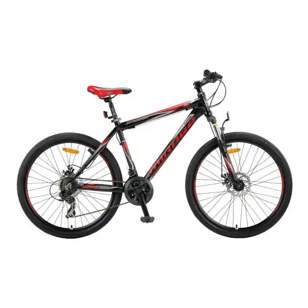 Bicicleta MTB Umit Mirage, roata 27.5", cadru 17" din aluminiu, 21 viteze, culoare negru/rosu, frana disc hidraulic Retur gratuit