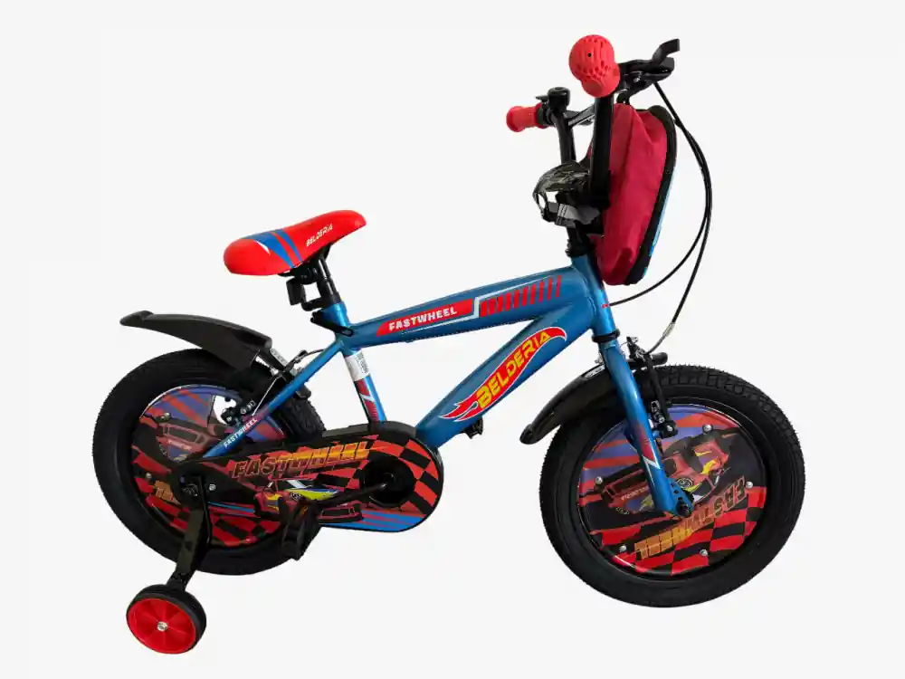 Bicicleta copii Belderia Fastwheel, culoare albastru, roata 12", cadru din otel Cumpără online