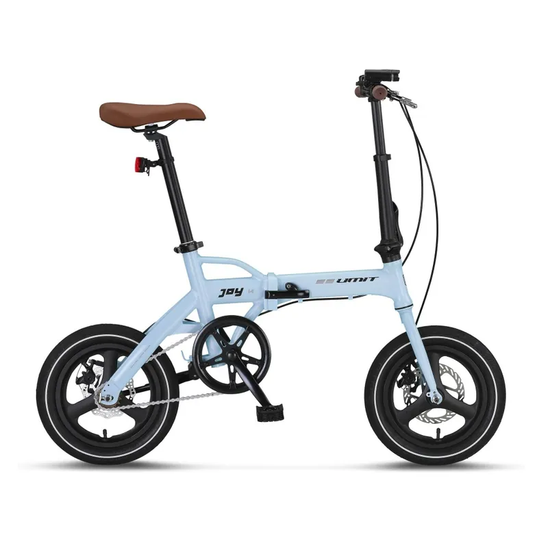 Bicicleta Joy 2D, pliabila cadru aluminiu, roata 14", frana pe disc, culoare albastru Super ofertă