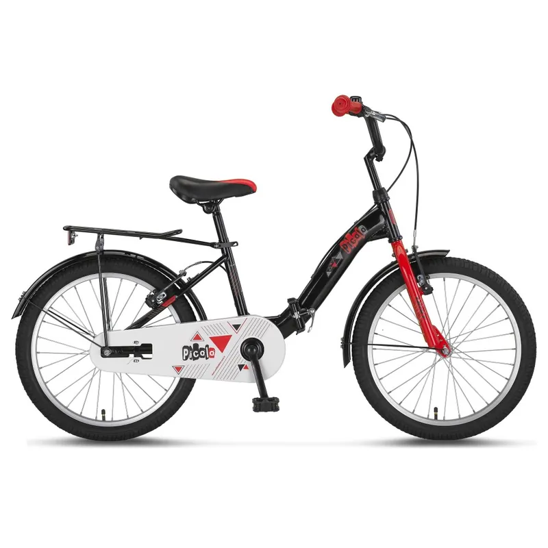 Bicicleta copii UMIT Picolo pliabila, culoare negru/rosu, roata 20", cadru otel Livrare gratuită