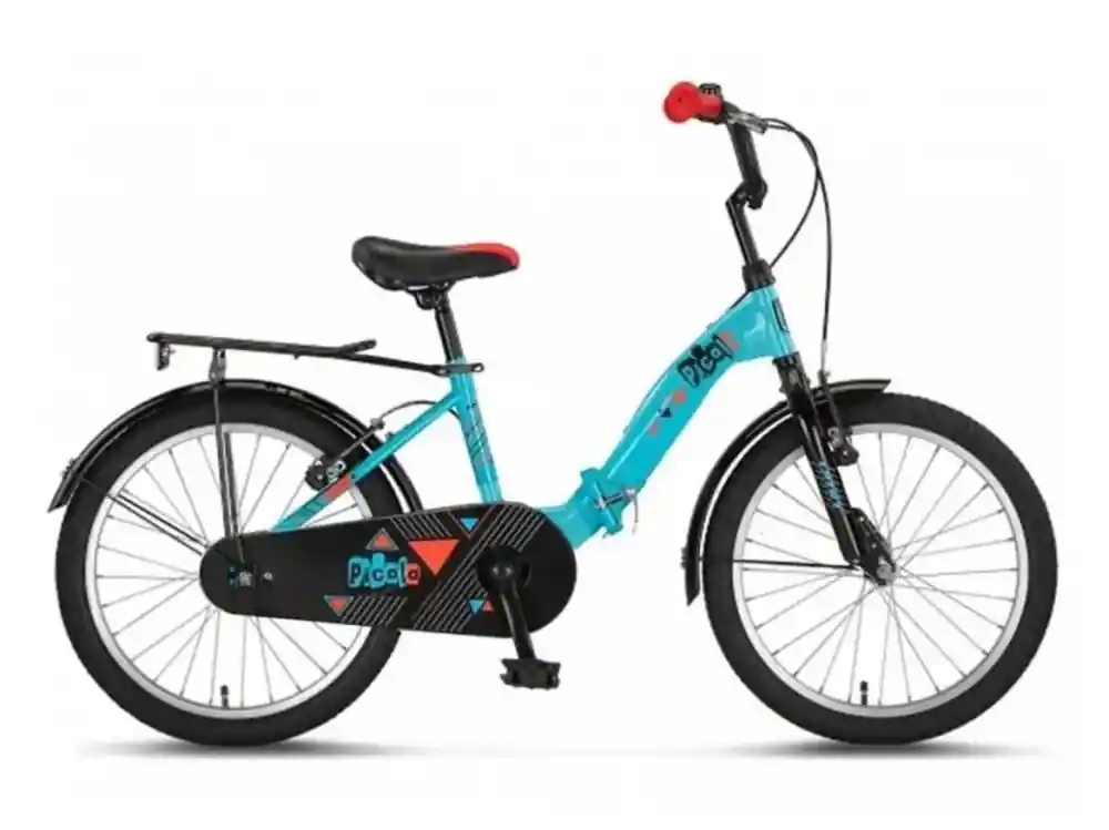 Bicicleta copii UMIT Picolo pliabila, culoare turcoaz, roata 20", cadru otel Ofertă de sezon