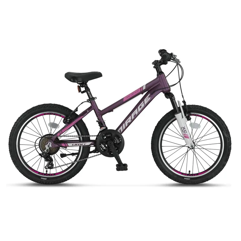 Bicicleta copii UMIT Mirage Girls, culoare mov/roz, roata 20", cadru aluminiu Premium