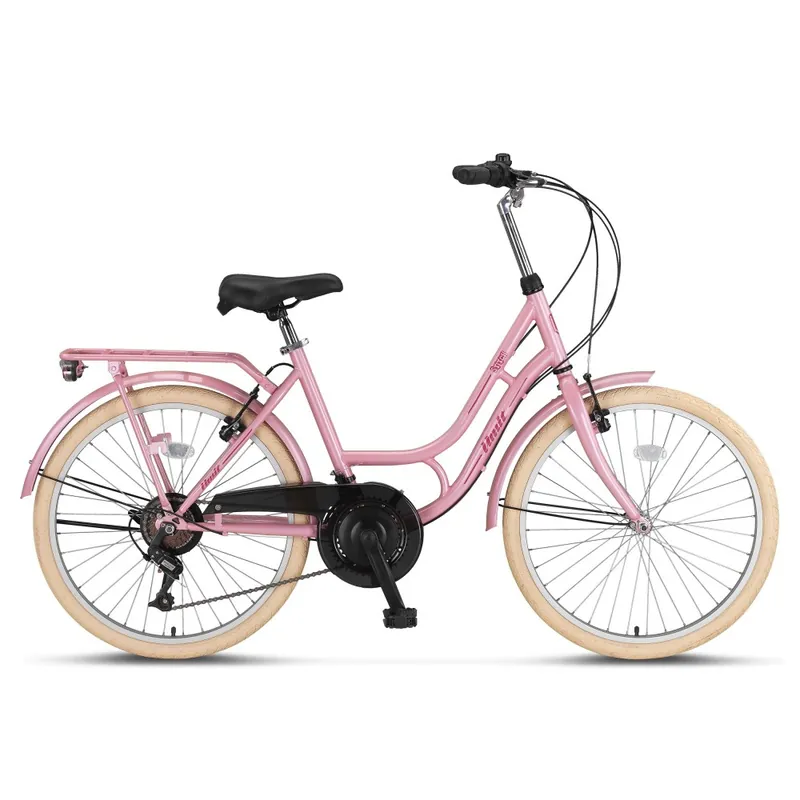 Reduceri Bicicleta City Umit Stitch Lady, culoare roz, roata 26", cadru otel, frana V-Brake