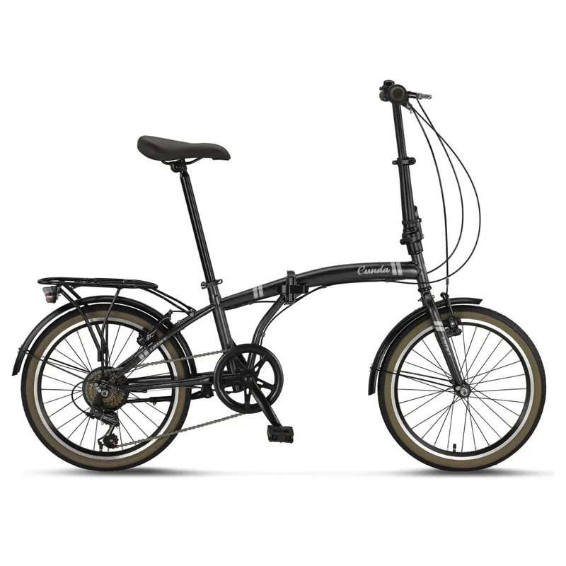 Comandă acum Bicicleta Umit Cund, 6 viteze, pliabila, cadru otel, roata 20", culoare negru