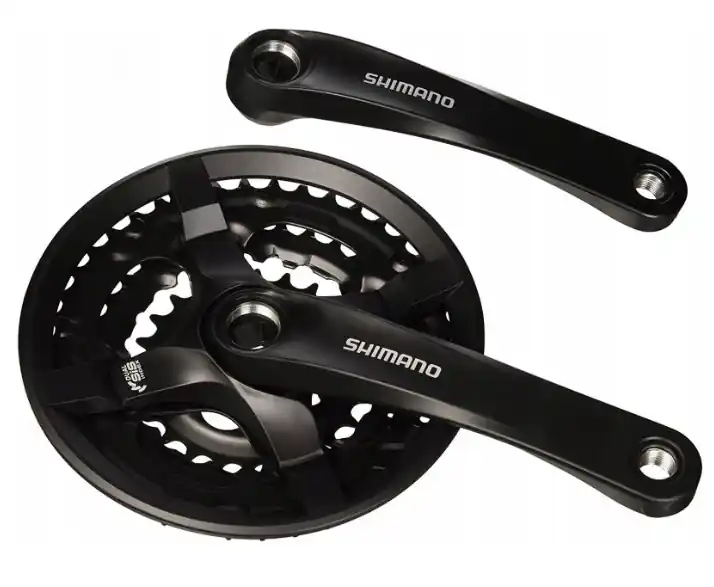 Angrenaj pedalier Shimano FC-TY501, 6/7/8 viteze, AFCTY501C244CLB 42/34/24 Promoție