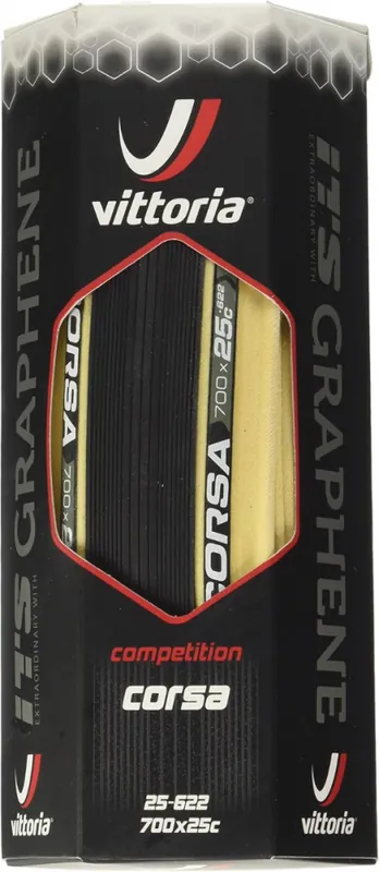 Preț promoțional Anvelopa VITTORIA Corsa Competition 700 X 25C(25-622) Grafene G+ Negru Cream