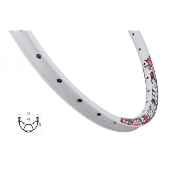 Bestseller Janta Remerx Extreme Jumbo RDXX 7340/Disc, 559x23, dubla, simplu capsata, 32H, pentru valva AV, alba