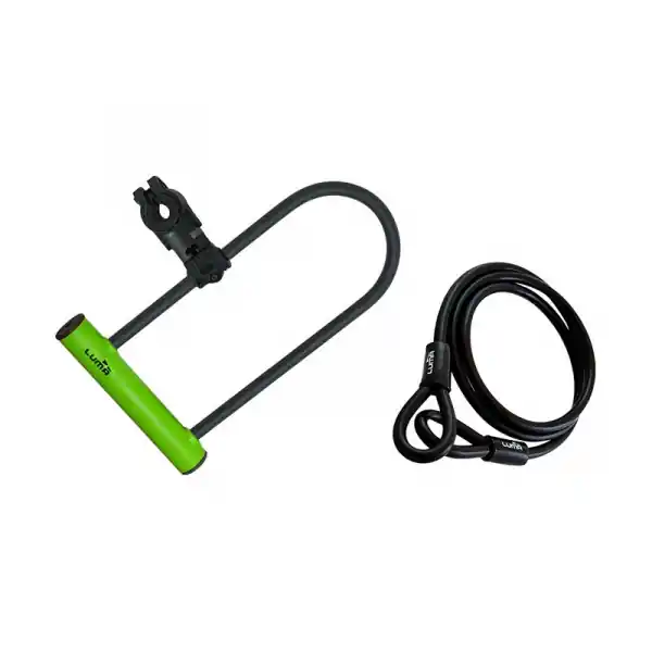 Reducere specială Antifurt bicicleta Luma Enduro 35 HU 320 verde cu suport Sopmulti C4 plus bucla
