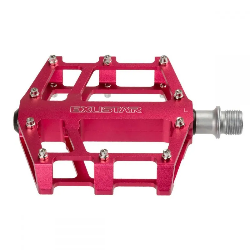 "Pedale Aluminiu BMX EXUSTAR E-PB525-Roz" Retur ușor