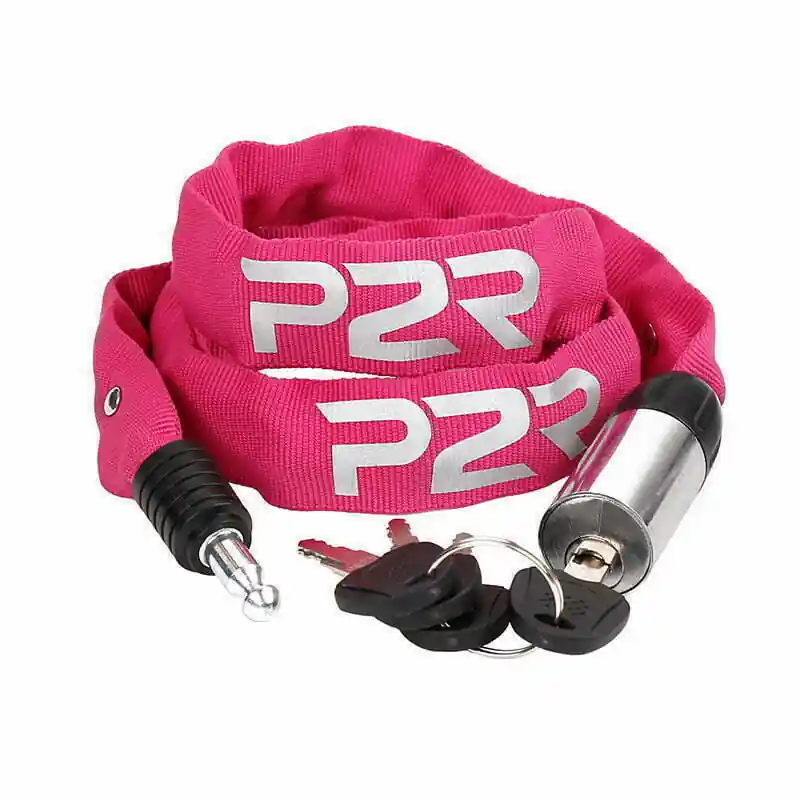 Calitate înaltă Antifurt Bicicleta lant cu cheie P2R AVENIR 4x650 mm, Roz