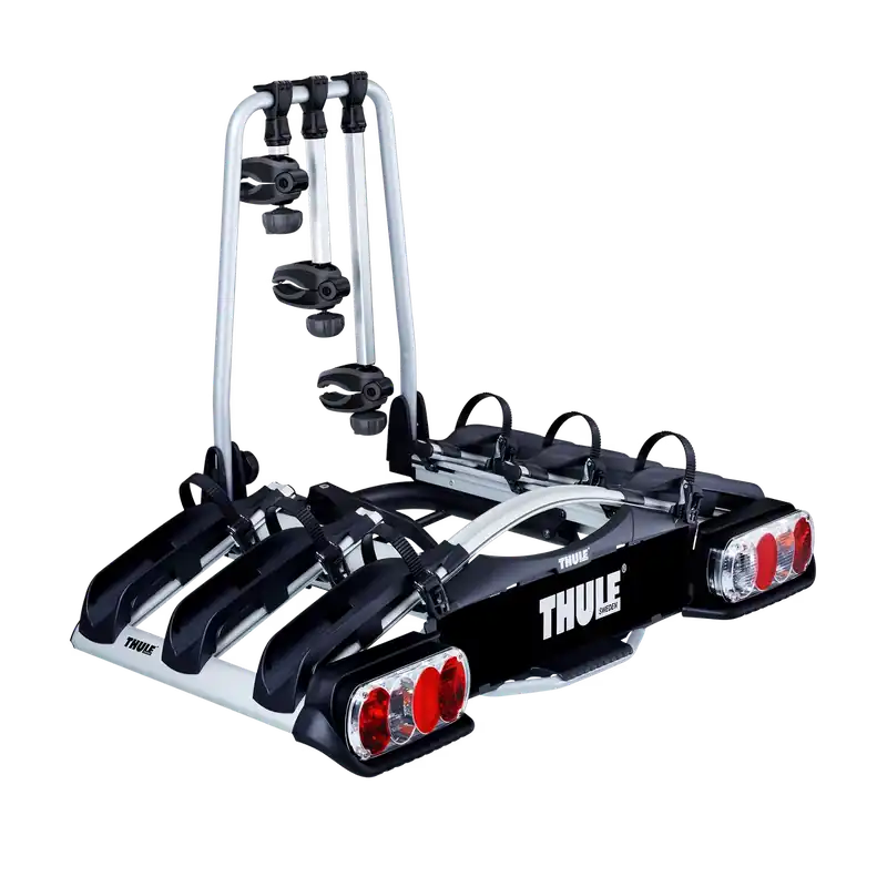 Suport biciclete Thule EuroWay G2 922020 cu prindere pe carligul de remorcare - pentru 3 biciclete (alimentare 13 pini) Retur ușor
