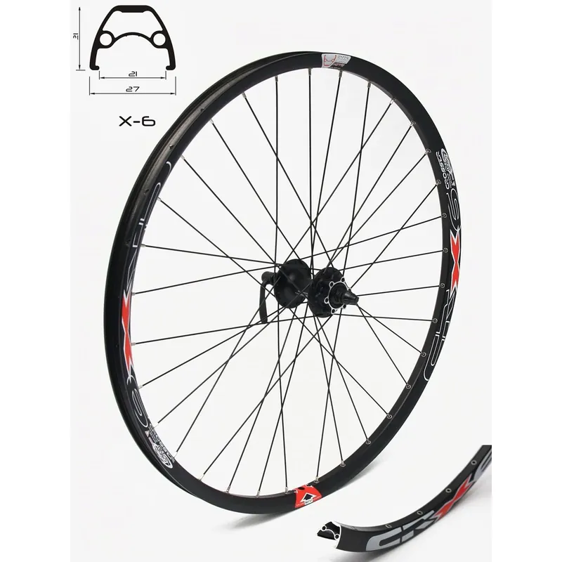 Cel mai vândut Roata CROSSER X6 32H 27.5 Fata QR Disc butuc SHIMANO BM475 Negru