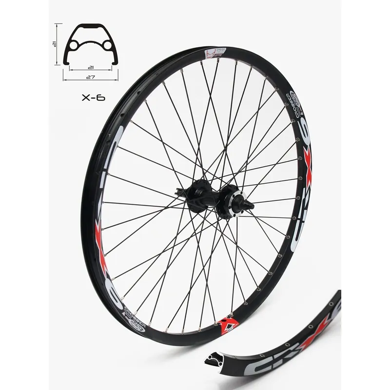 Ultima șansă Roata CROSSER X6 36H 28" Fata QR Disc capsata Negru