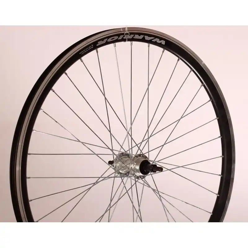 Promoție ROATA SPATE BICICLETA 26(559), JANTA DUBLA WARRIOR NEGRU, BUTUC ALU FILET