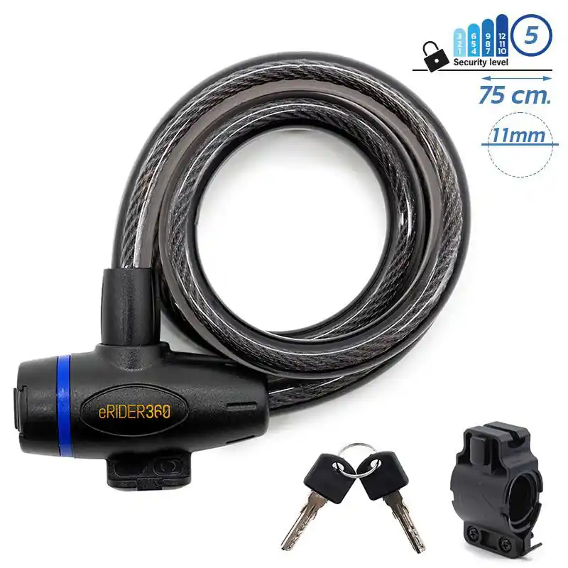 Antifurt cu cheie pentru trotineta/bicicleta EWLK026 Reducere extra