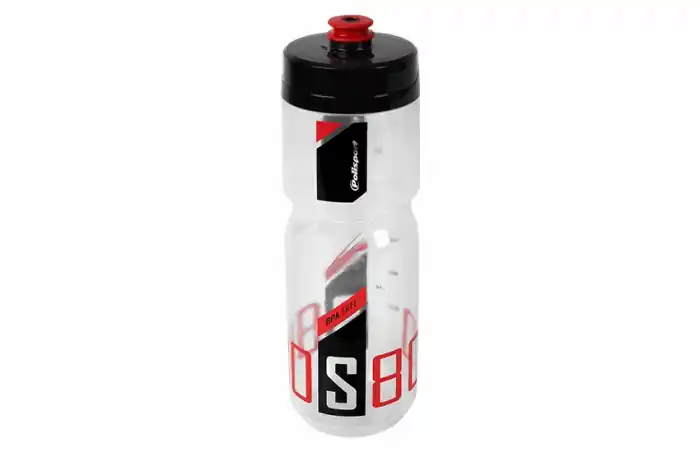 Bidon Apa Polisport S600Ml - Polisport Negru Transparent Cu Rosu Livrare rapidă