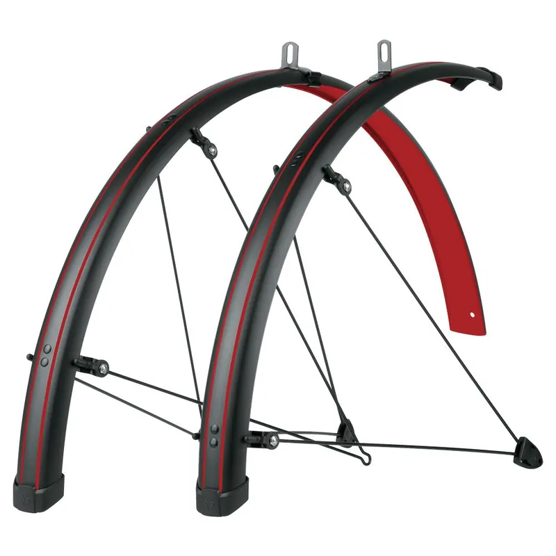 Preț redus Aripi SKS Stingray 28" negru/rosu - set fata/spate