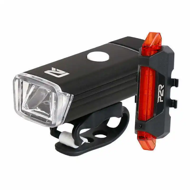 Set lumini fata-spate P2R NITION 10 (USB), Negru Retur gratuit