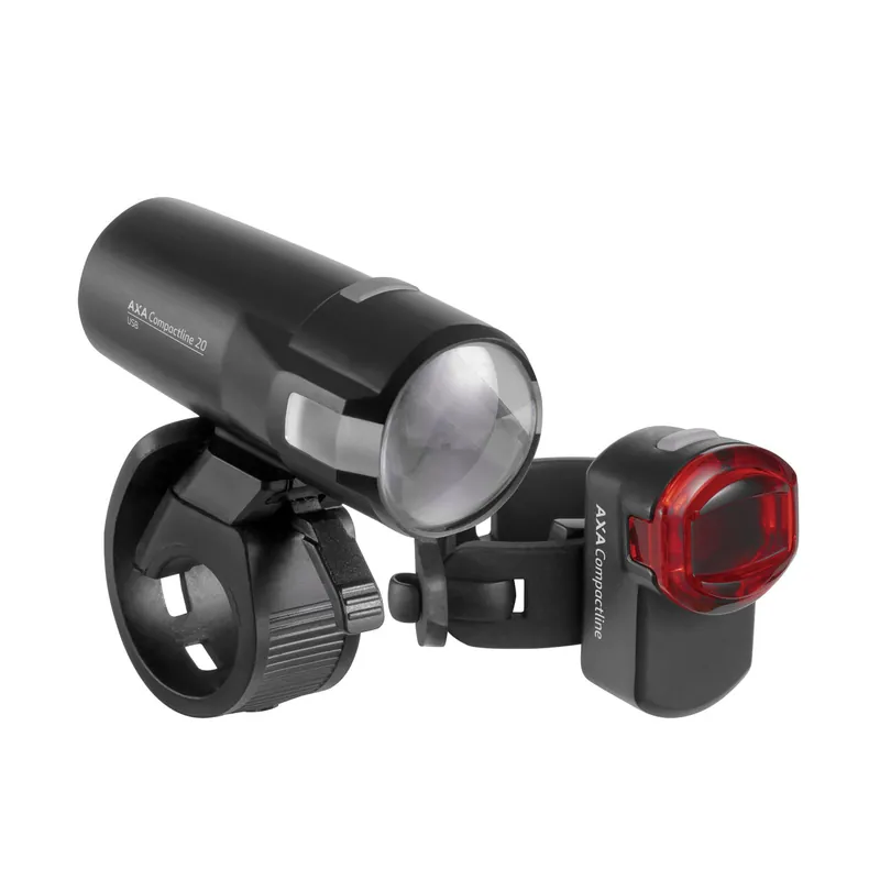 Far + stop AXA Compactline 20 lux - USB Reducere de preț