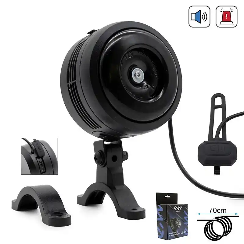 Ofertă Claxon cu alarma pentru trotinete/biciclete 70dB