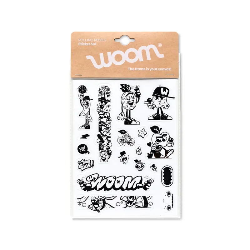 STICKERE BICICLETE COPII WOOM ROLLING REBEL Nu rata