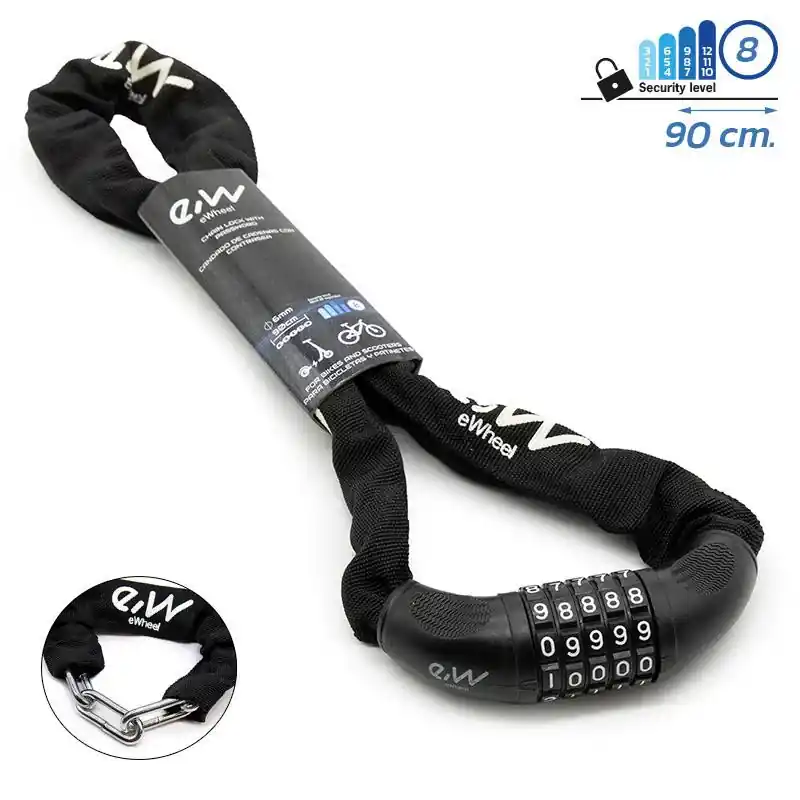 Popular Antifurt cu lant EWLK013 pentru biciclete si trotinete