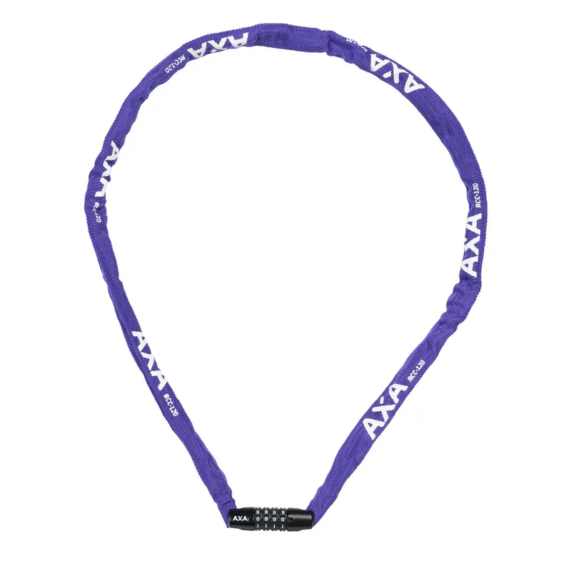 Disponibil imediat Incuietoare lant AXA Rigid RCC 120cm/3,5mm mov - cu cifru