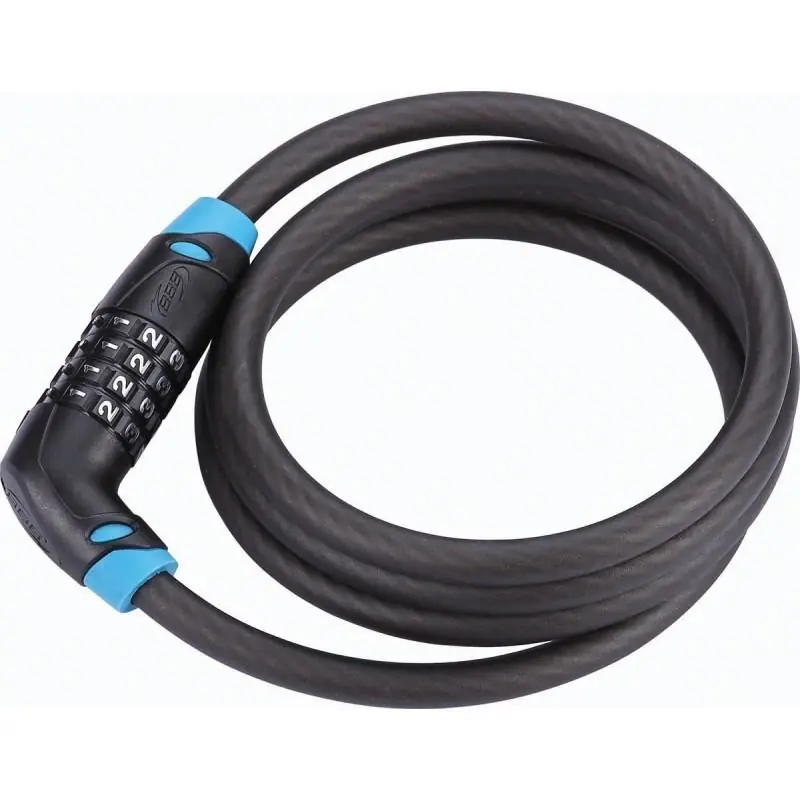 Transport gratuit Lacat  CodeSafe BBL-35 10mmx150cm negru/albastru