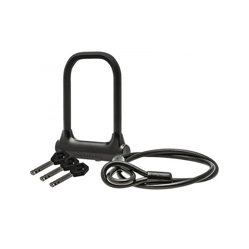 Ieftin Antifurt Blackburn Local Compact U Lock & 4' Cable, Culoare: Black