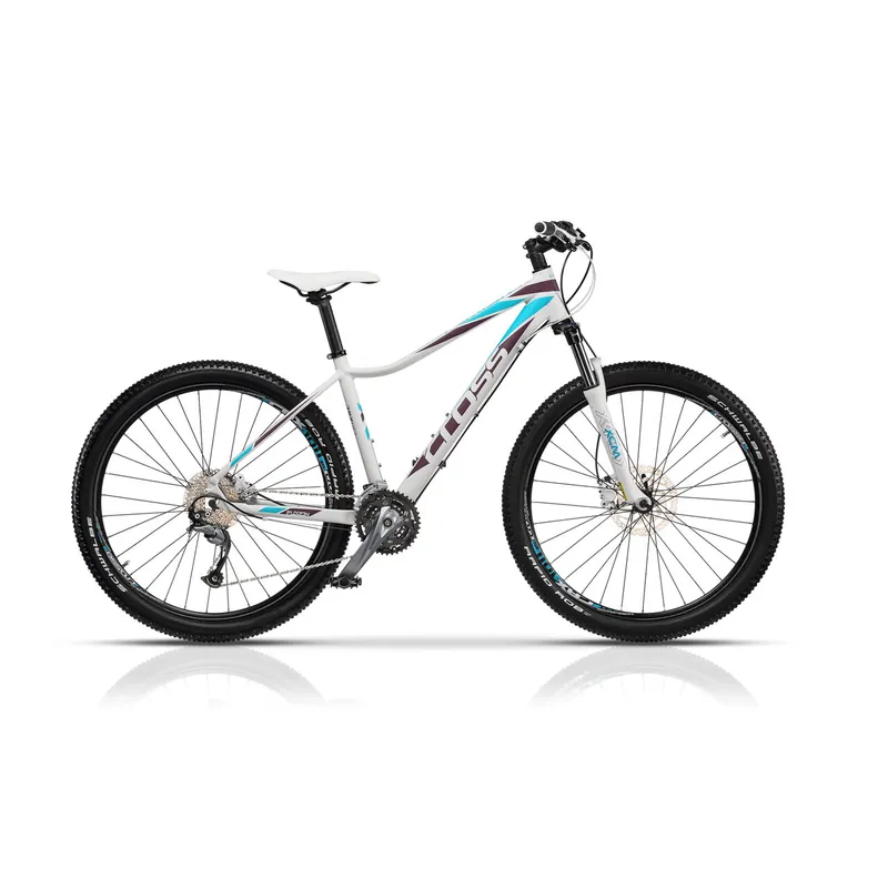 Reducere extra Bicicleta CROSS Fusion Lady 27.5" Alb/Mov/Albastru 440mm 440MM