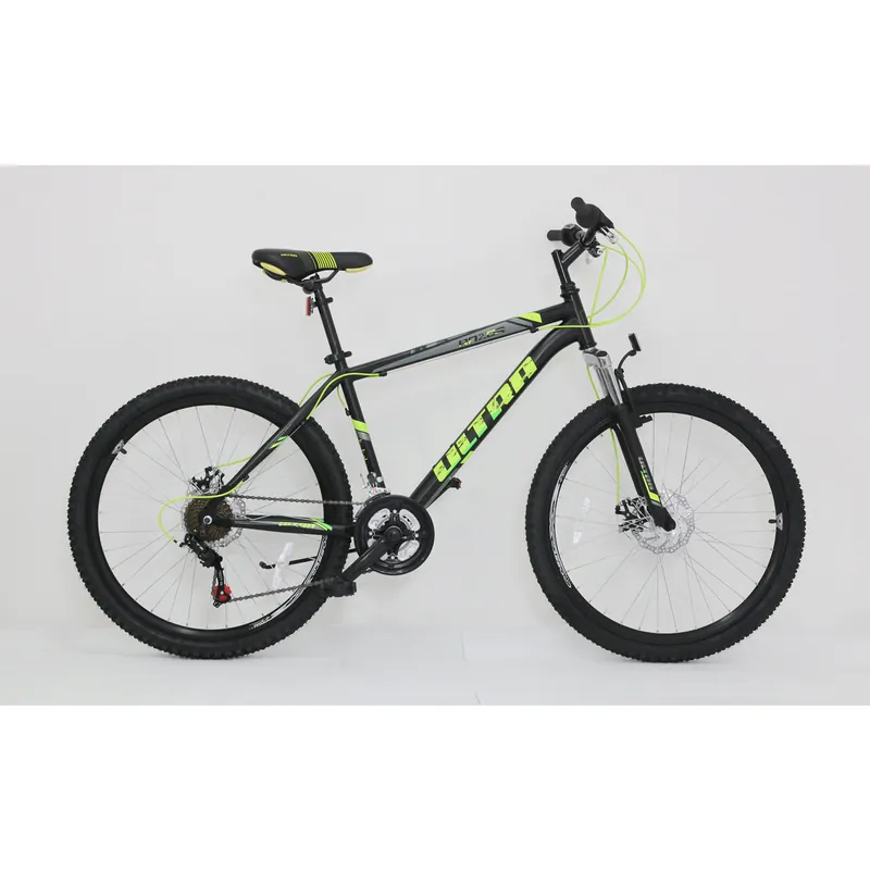 Bicicleta ULTRA Razor 26" negru/galben neon/verde neon 440mm 440MM Ofertă limitată