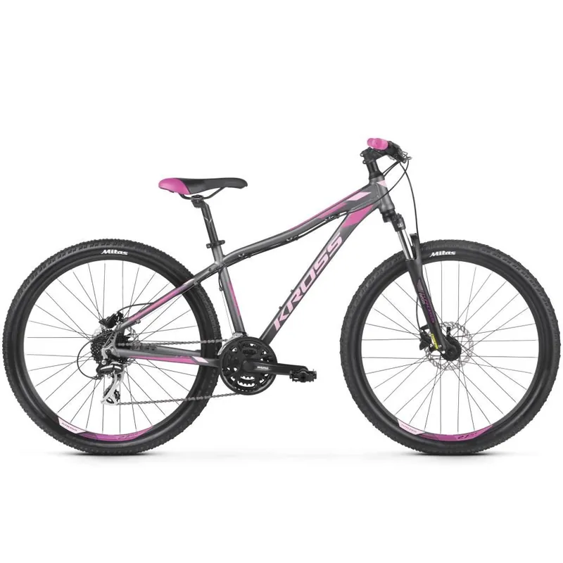 Comandă acum Bicicleta KROSS LEA 5.0 27.5" XS DAMA GRI-ROZ  KRLE5Z27X16W001672