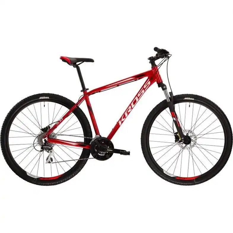 Cel mai vândut Bicicleta KROSS HEXAGON 5.0 27,5" XS ROSU-GRI-NEGRU