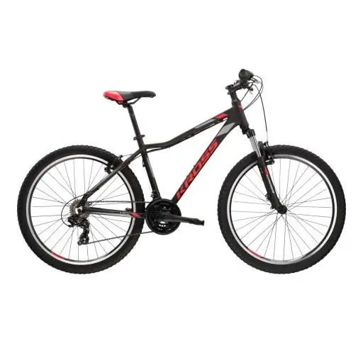 Noutate Bicicleta KROSS LEA 1.0 26" M DAMA NEGRU-ROZ-GRI