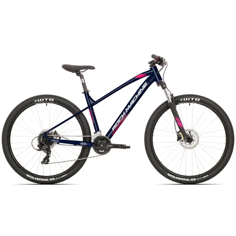 Livrare gratuită Bicicleta MTB Rock Machine Catherine 70-27 27.5 Albastru/Roz/Argintiu M-17